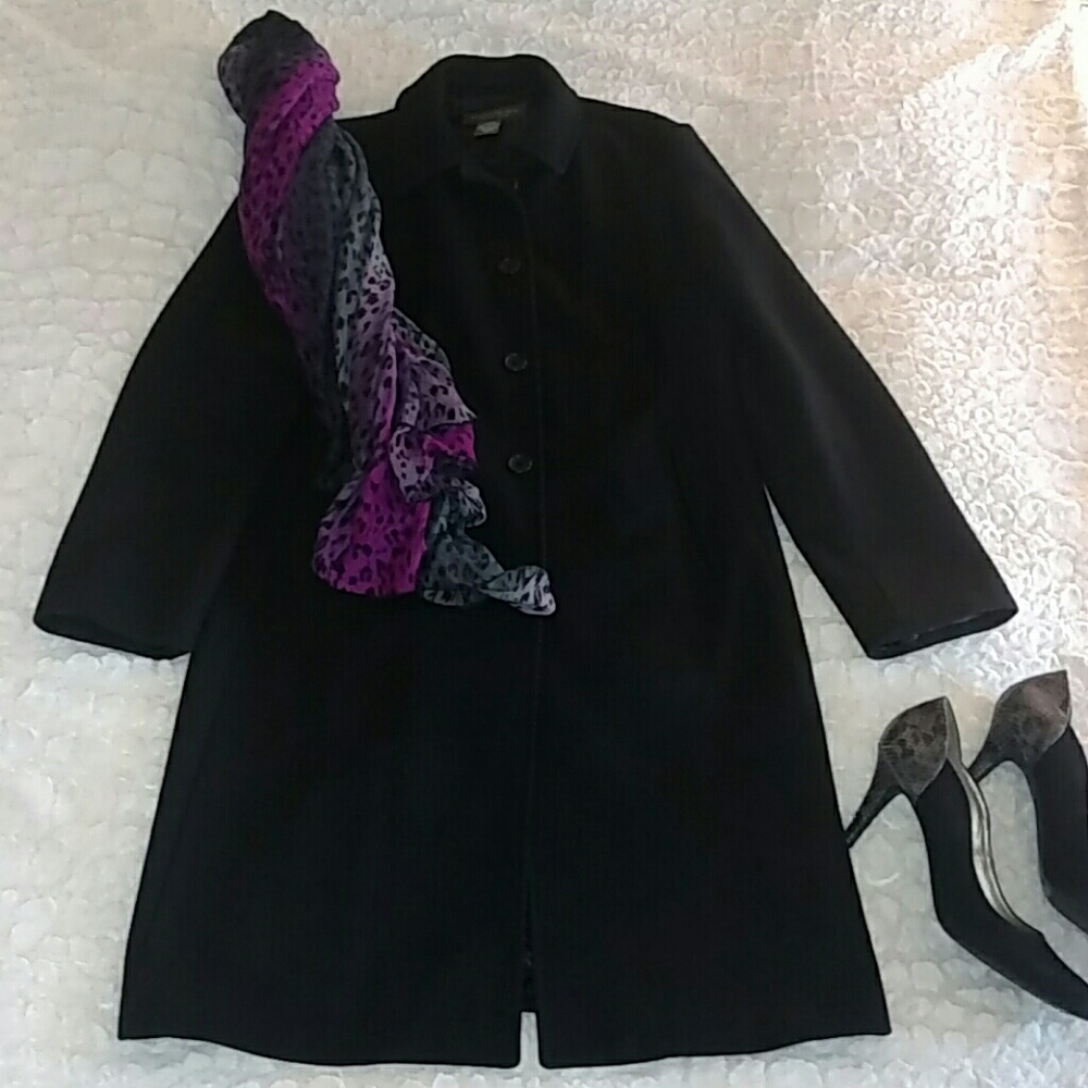 Classic Black Banana Republic Factory Coat